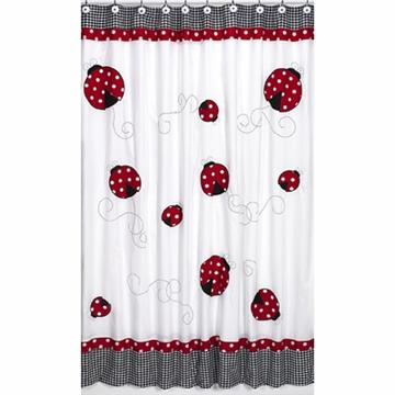 Little Ladybug Shower Curtain