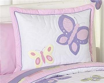 Butterfly Pink &amp; Purple Pillow Sham