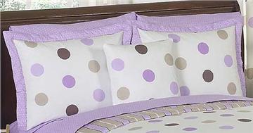 Mod Dots Purple Pillow Sham