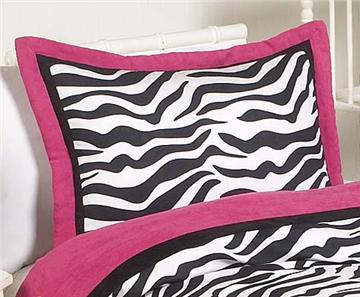 Zebra Pink Pillow Sham