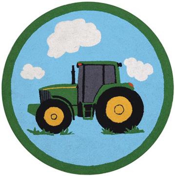 DOWN ON THE FARM Wool Hook Rug