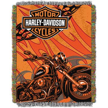 Harley Davidson® Cycle Tapestry Throw