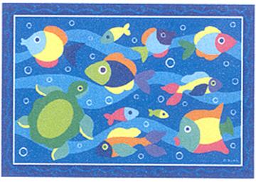 SOMETHIN' FISHY Fun Rug
