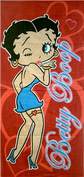 BETTY BLOWING KISS Beach Towel