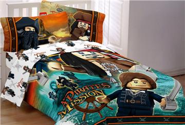Lego Pirates of the Caribbean- Ships Away Bedding
