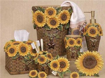Sunflowers Shower Curtain Accessories