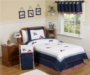 Vintage Aviator Airplane Bedding Sets for Kids