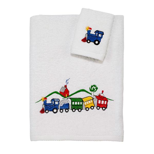 Off  Track Toy Trains Towel Set by Avanti Linens