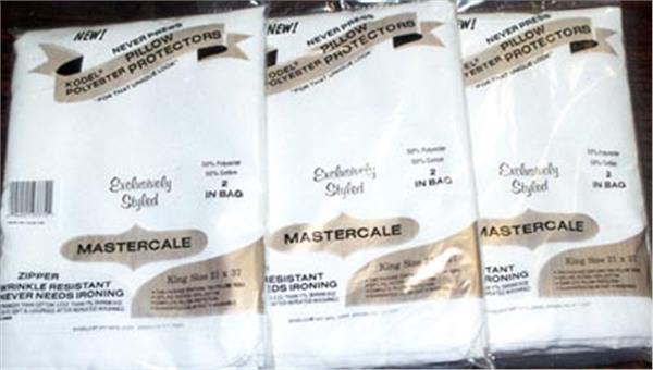  PILLOW PROTECTORS - Poly-Cotton   2 PACK