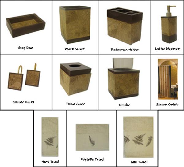  BRIARWOOD Shower Curtain & Accessories 