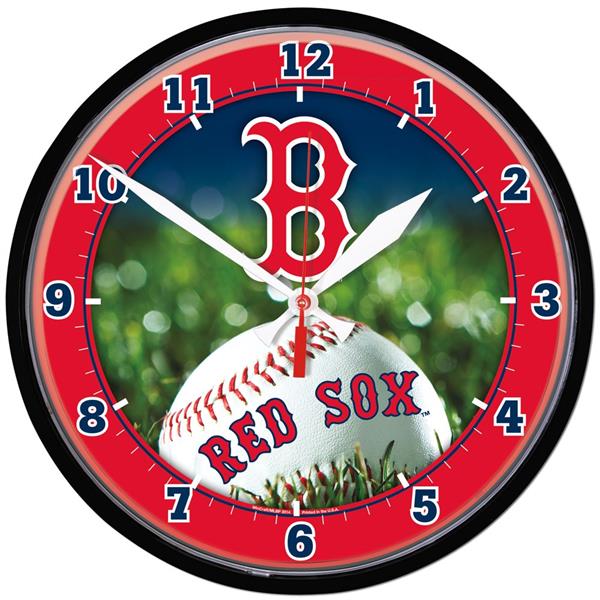 Boston Red Sox Baseball Wall Clock