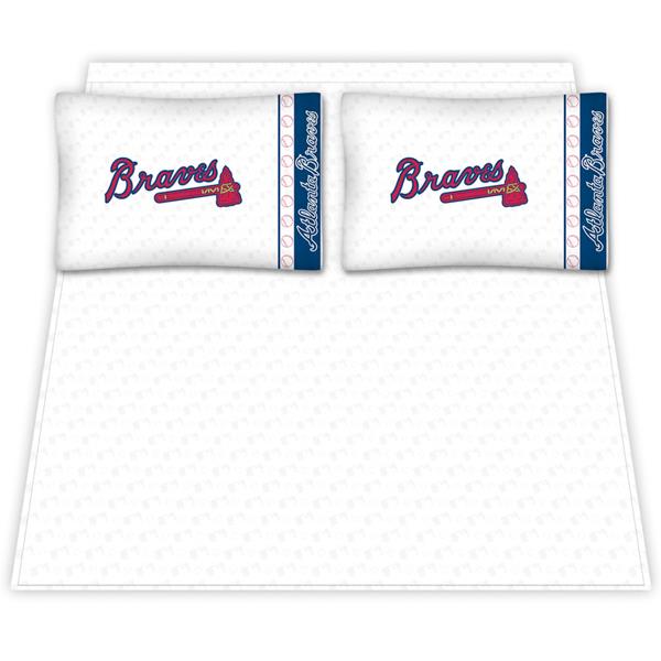 Atlanta Braves Microfiber Sheet Sets & Extra Pillowcases