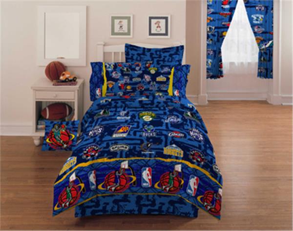 Nba Hoops Kids Basketball Bedding For Boys Twin Bedskirt