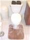 DECORATIVE PLUSH BATHROOM RUGS--CONTOUR RUG