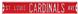St. Louis Cardinals Ave Red Steel Street Sign