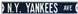 New York Yankees Ave Steel Street Sign