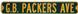 Green Bay Packers Ave Steel Street Sign