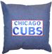 CHICAGO CUBS 18" Denim Square Pillow