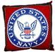 United States Navy 17" Cotton Pillow