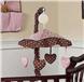 Pink & Brown Toile Musical Crib Mobile