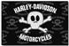 Harley-Davidson Skull & Shield Rug