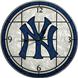 New York Yankees 12" Art Glass Clock