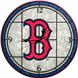 Boston Red Sox 12" Art Glass Clock