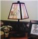 Harley Davidson Young Rider Art Glass Lamp