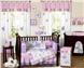 Butterfly Pink & Lavender 9 pc Crib Bedding Set