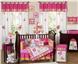 Butterfly Pink & Orange 9 pc Crib Bedding Set