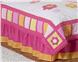 Butterfly Pink & Orange Full/Queen Bedskirt