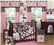 Teddy Bear Pink 9 pc Crib Bedding Set