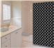 Geo BLACK Shower Curtain