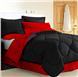Dorm Room In A Box BLACK/RED-XL Twin Size 10pc Set