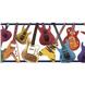 Guitar White/Navy Wall Border