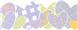 HEART TO HEART- Lavender/Lime Wall Border