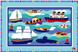 BOATS & BUOYS Kids Bedding Fun Rug 39X58"