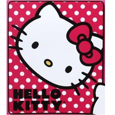 Hello Kitty Polka Dot Kitty Fleece Throw | By DomesticBin