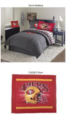 San Francisco 49ers Denim Pillow Sham | By DomesticBin