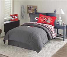 Kansas City Chiefs Denim Comforter &amp; Sheet Set Combo | By DomesticBin