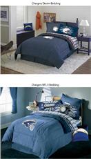 San Diego Chargers Denim Bedding Accessories | By DomesticBin
