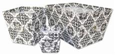VERSAILLES 3pc Fabric Storage Bin Set | By DomesticBin