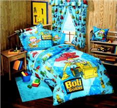 BOB THE BUILDER Can We Fix It? Childrens Preschool Bedding Bedskirt | By DomesticBin