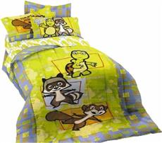 OVER THE HEDGE Bedding for Kids Twin Comforter | By DomesticBin