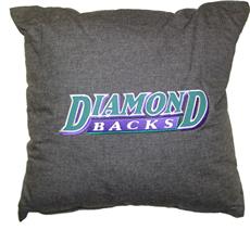 ARIZONA DIAMONDBACKS 18&quot; Denim Square Pillow | By DomesticBin