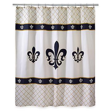 Luxembourg Fleur De Lis Shower Curtain