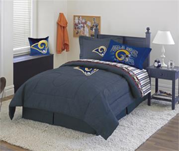 St. Louis Rams Denim Comforter &amp; Sheet Set Combo | By DomesticBin