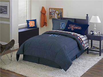Detroit Tigers Denim Comforter Sheet Set Combo