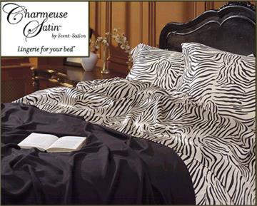 ZEBRA PRINT Satin Sheets & Comforter Sets