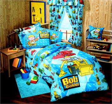 BOB THE BUILDER Can We Fix It? Childrens Preschool Bedding Bedskirt | By DomesticBin